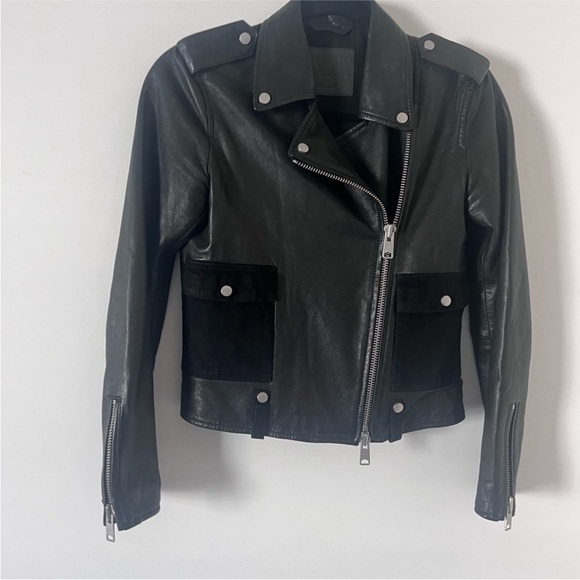 Allsaints Leather and Suede Jacket - Picture 5 of 6